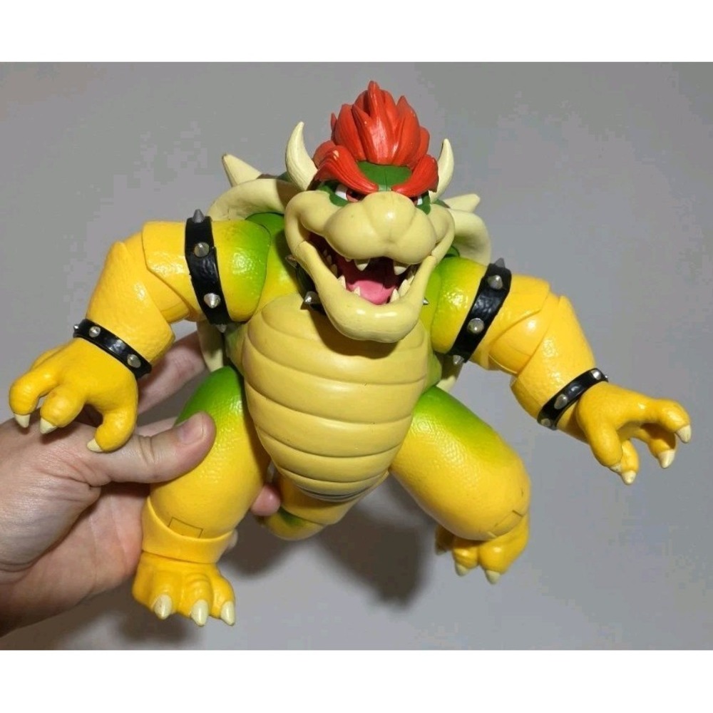 The Super Mario Bros. Movie Bowser Action Figure with Fire Breathing Effects